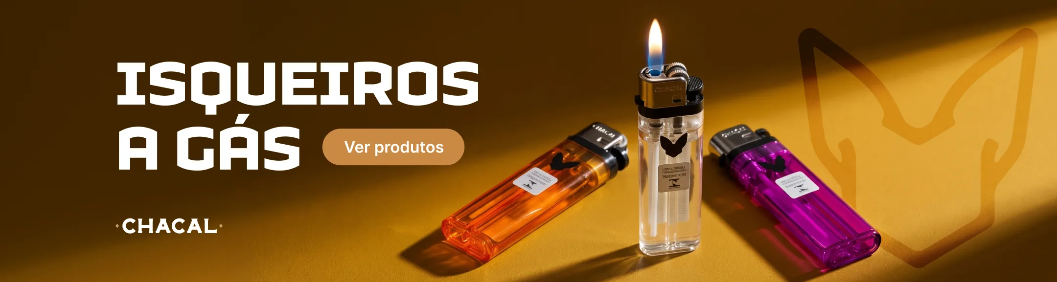Chacal Isqueiros a gás